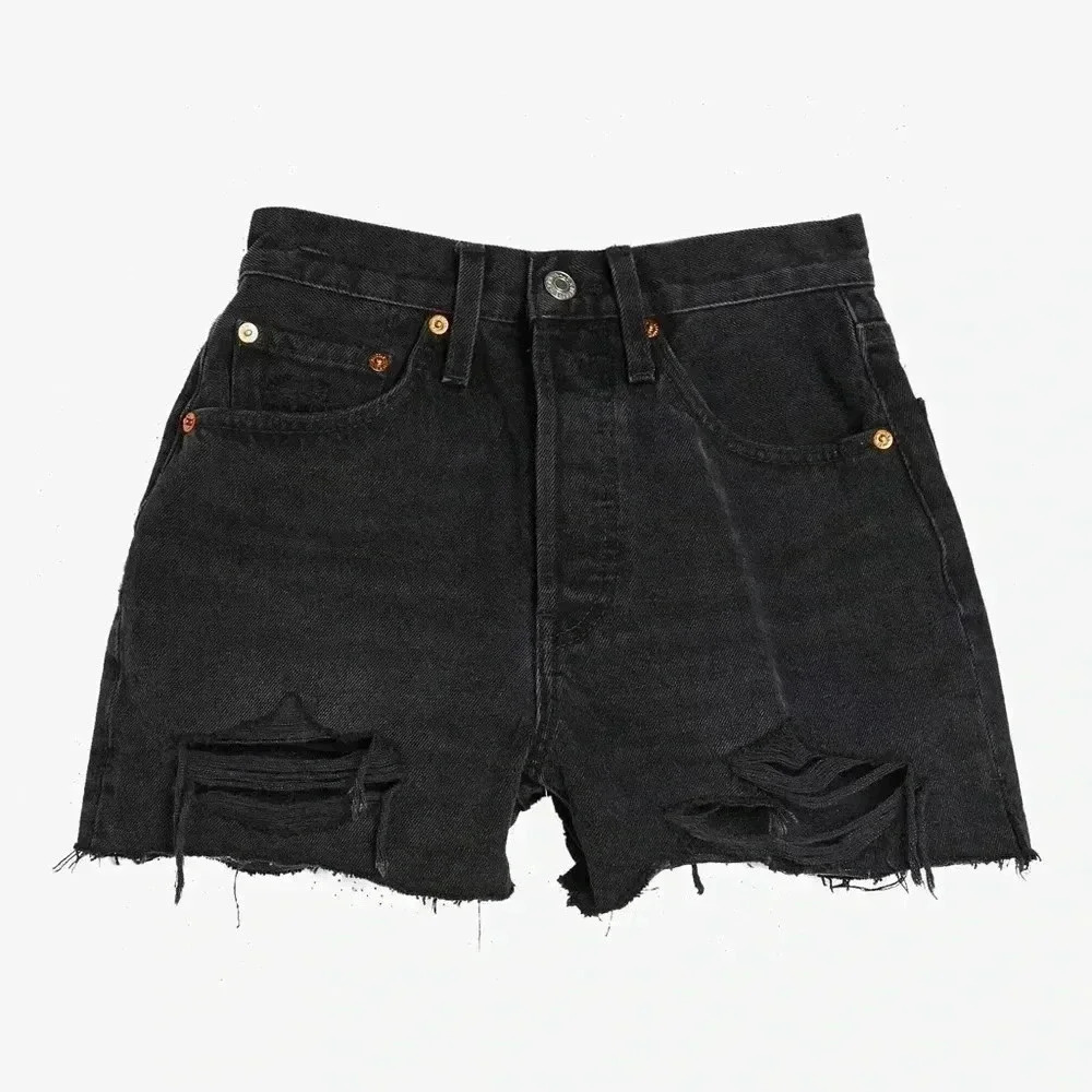 RE/Done 50s Cutoff Denim Shorts Size 30